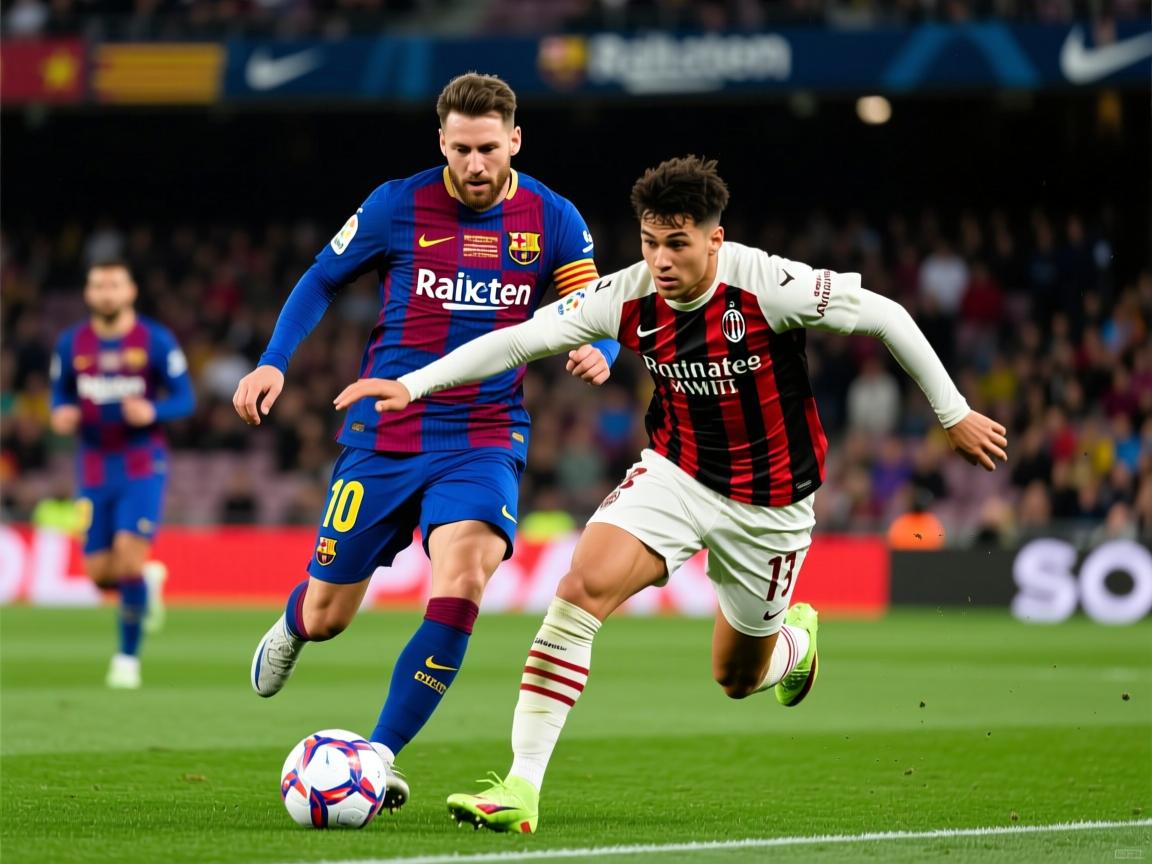 巴塞罗那客场遭遇AC米兰逆转